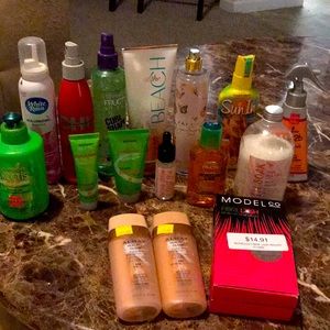 Lot of random girl products